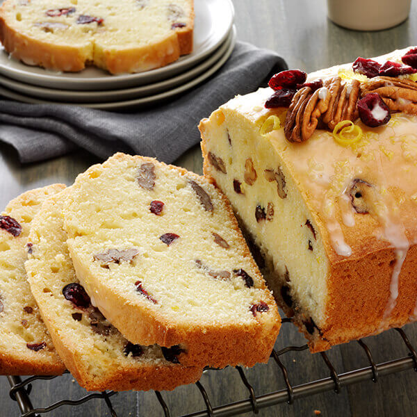 Fisher Nuts Recipe Pecan, Cranberry Pound Cake With Lemon Glaze
